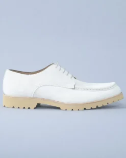 La Piscine Paris Derbies en daim blanc cassé Eleventy*Homme Chaussures