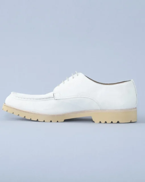 La Piscine Paris Derbies en daim blanc cassé Eleventy*Homme Chaussures