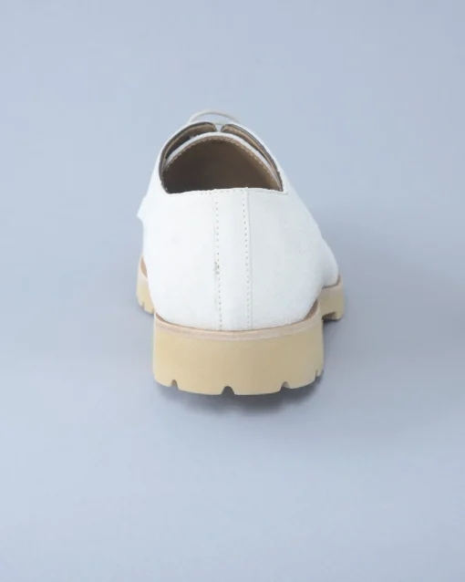 La Piscine Paris Derbies en daim blanc cassé Eleventy*Homme Chaussures