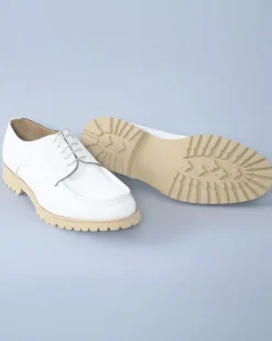 La Piscine Paris Derbies en daim blanc cassé Eleventy*Homme Chaussures