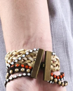 La Piscine Paris Doubles gourmettes à pierres tricolores Appartamento*Femme Bijoux