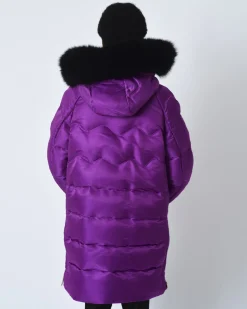 La Piscine Paris Doudoune à capuche et fourrure Emilio Pucci*Femme Manteaux