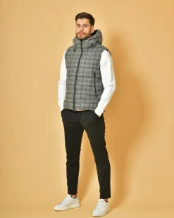 La Piscine Paris Doudoune à carreaux sans manches People Of Shibuya*Homme Blousons & Vestes