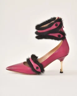 La Piscine Paris Escarpins à détails en fourrure Valentino*Femme Chaussures