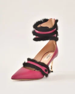 La Piscine Paris Escarpins à détails en fourrure Valentino*Femme Chaussures