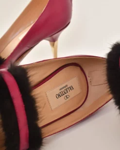 La Piscine Paris Escarpins à détails en fourrure Valentino*Femme Chaussures