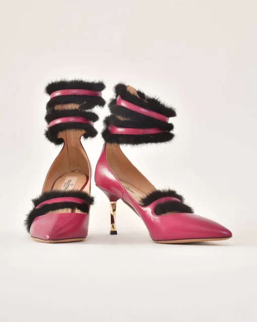 La Piscine Paris Escarpins à détails en fourrure Valentino*Femme Chaussures