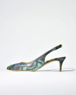 La Piscine Paris Escarpins en cuir effet python Mercadal*Femme Chaussures
