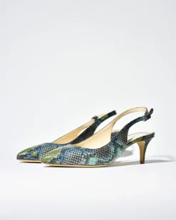 La Piscine Paris Escarpins en cuir effet python Mercadal*Femme Chaussures