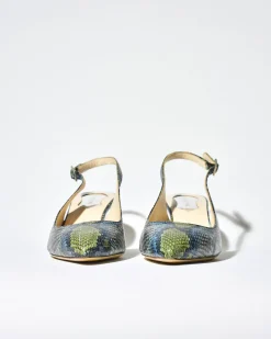 La Piscine Paris Escarpins en cuir effet python Mercadal*Femme Chaussures