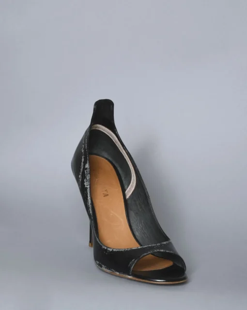 La Piscine Paris Escarpins en cuir effet tâché Premiata*Femme Chaussures