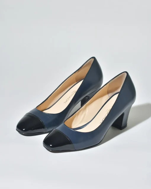 La Piscine Paris Escarpins en cuir et en cuir verni Mercadal*Femme Chaussures