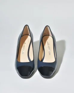 La Piscine Paris Escarpins en cuir et en cuir verni Mercadal*Femme Chaussures