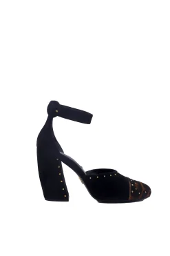La Piscine Paris Escarpins en daim à empiècements Prada*Femme Chaussures
