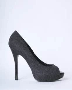 La Piscine Paris Escarpins en jean à bouts ouverts Dsquared2*Femme Chaussures