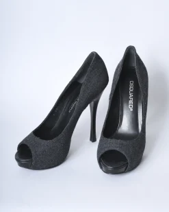 La Piscine Paris Escarpins en jean à bouts ouverts Dsquared2*Femme Chaussures