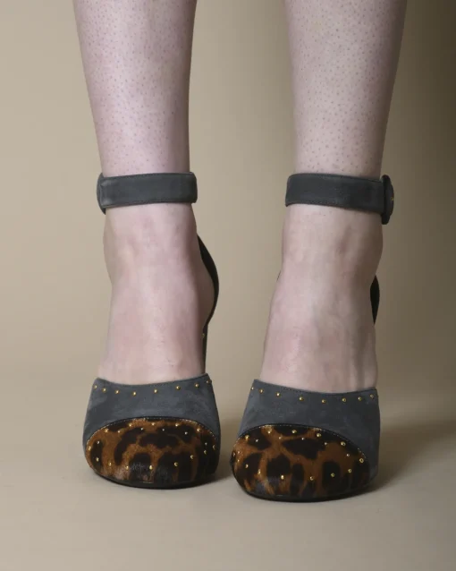 La Piscine Paris Escarpins en daim à empiècements Prada*Femme Chaussures