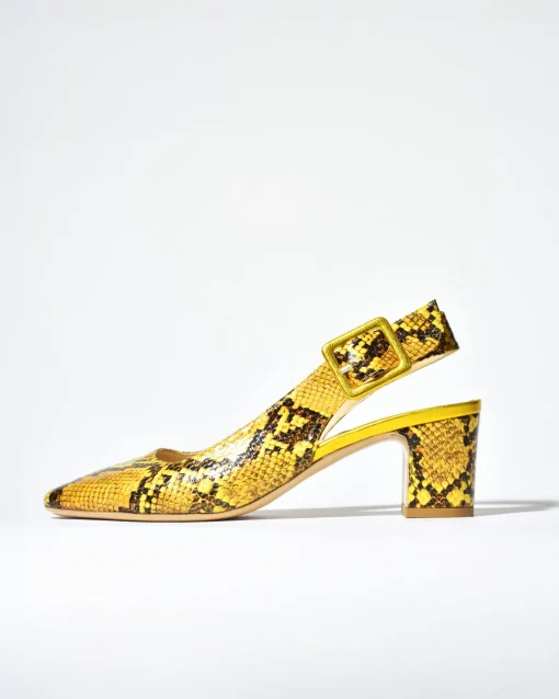 La Piscine Paris Escarpins en cuir effet python Mercadal*Femme Chaussures
