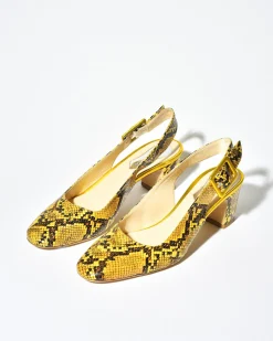 La Piscine Paris Escarpins en cuir effet python Mercadal*Femme Chaussures