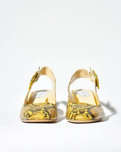 La Piscine Paris Escarpins en cuir effet python Mercadal*Femme Chaussures
