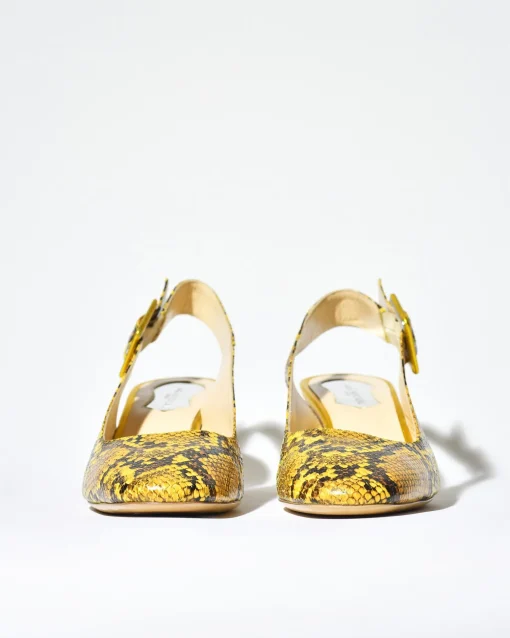 La Piscine Paris Escarpins en cuir effet python Mercadal*Femme Chaussures