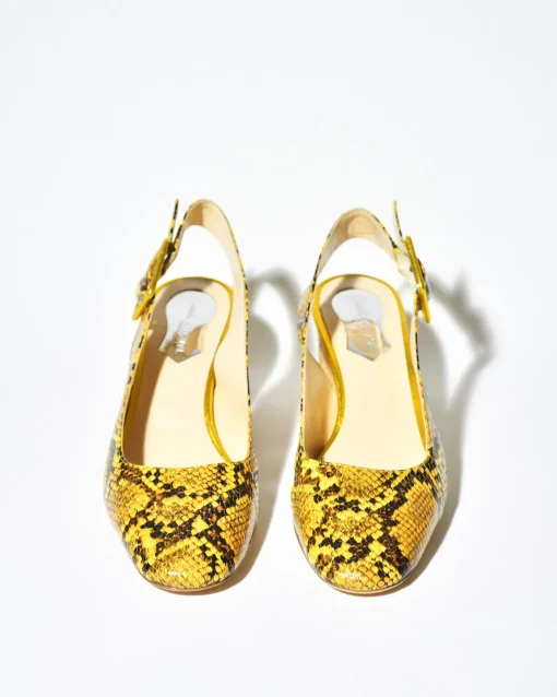 La Piscine Paris Escarpins en cuir effet python Mercadal*Femme Chaussures