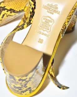 La Piscine Paris Escarpins en cuir effet python Mercadal*Femme Chaussures