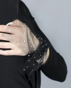 La Piscine Paris Foulard en tulle orné de strass Space Simona Corsellini*Femme Écharpes & Foulards