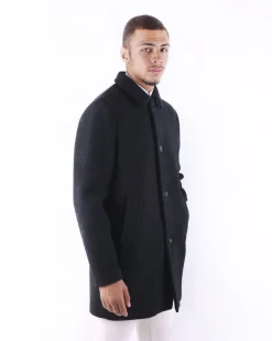 La Piscine Paris Gabardine en laine mouchetée e Palto*Homme Manteaux
