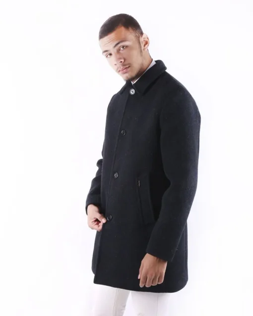 La Piscine Paris Gabardine en laine mouchetée e Palto*Homme Manteaux