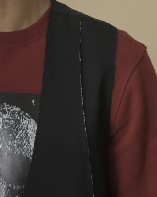 La Piscine Paris Gilet à surpiqûres blanches Isabel Benenato*Homme Blousons & Vestes