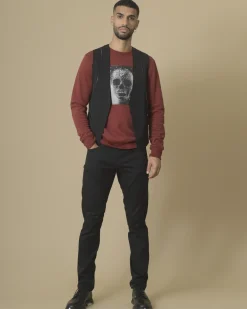 La Piscine Paris Gilet à surpiqûres blanches Isabel Benenato*Homme Blousons & Vestes