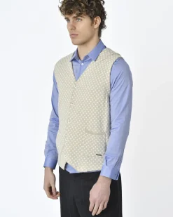 La Piscine Paris Gilet à pois blanc Jackett & Sons*Homme Blousons & Vestes