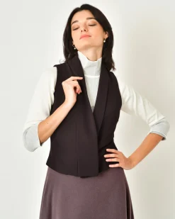 La Piscine Paris Gilet col V Malloni*Femme Blousons & Vestes