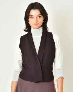 La Piscine Paris Gilet col V Malloni*Femme Blousons & Vestes