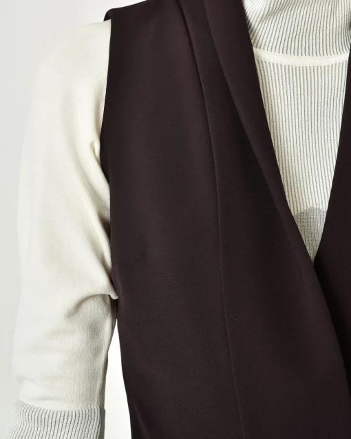 La Piscine Paris Gilet col V Malloni*Femme Blousons & Vestes