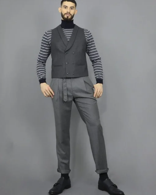 La Piscine Paris Gilet en laine à double boutonnage Pal Zileri*Homme Blousons & Vestes