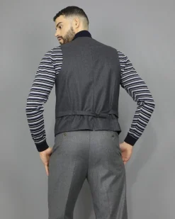 La Piscine Paris Gilet en laine à double boutonnage Pal Zileri*Homme Blousons & Vestes