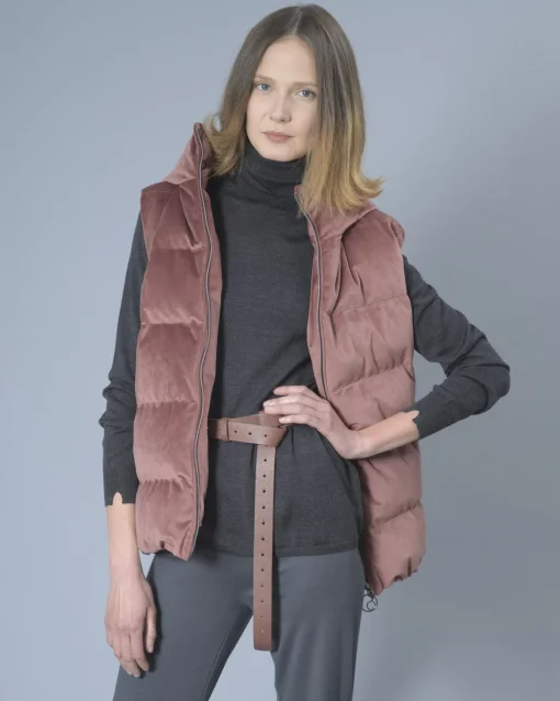 La Piscine Paris Gilet matelassé à capuche Eleventy*Femme Blousons & Vestes