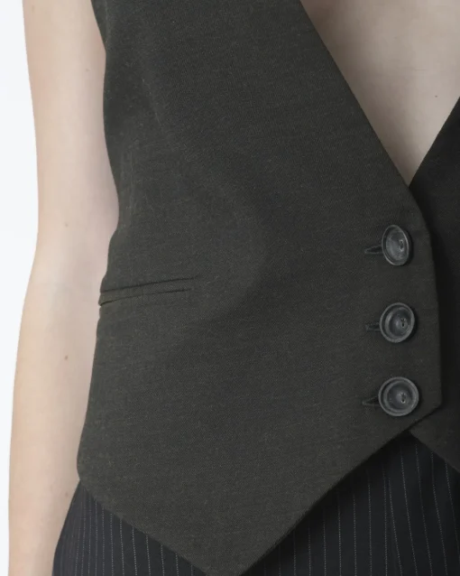 La Piscine Paris Gilet ouvert Masnada*Femme Blousons & Vestes
