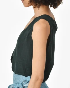 La Piscine Paris Gilet foncé 120% Lino*Femme Pulls & Cardigans