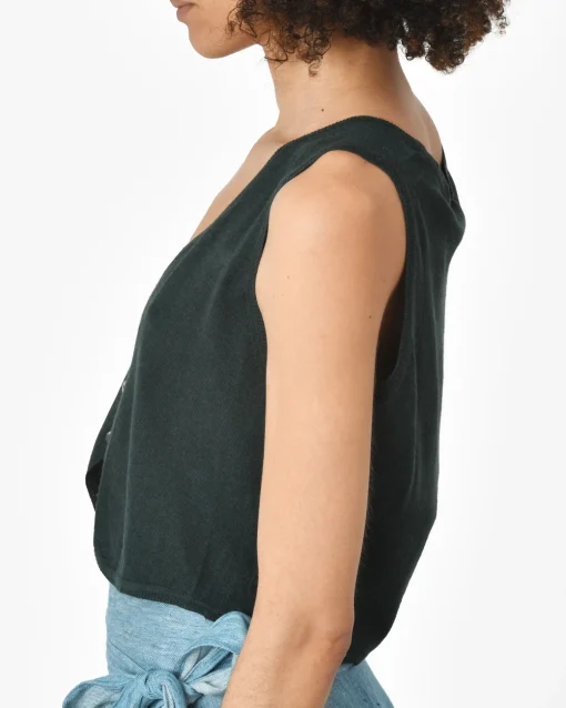 La Piscine Paris Gilet foncé 120% Lino*Femme Pulls & Cardigans