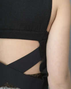La Piscine Paris Haut à col montant en laine à découpe Stefano Mortari*Femme Tops