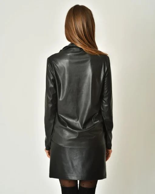 La Piscine Paris Haut en cuir synthétique à col montant Nostra Santissima*Femme Tops