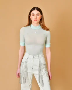 La Piscine Paris Haut en cupro légèrement transparent Courrèges*Femme Tops
