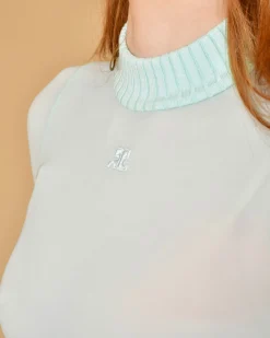 La Piscine Paris Haut en cupro légèrement transparent Courrèges*Femme Tops