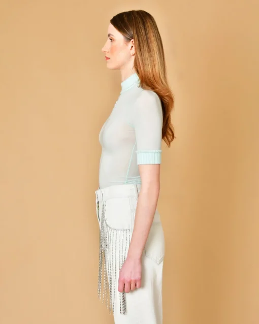 La Piscine Paris Haut en cupro légèrement transparent Courrèges*Femme Tops
