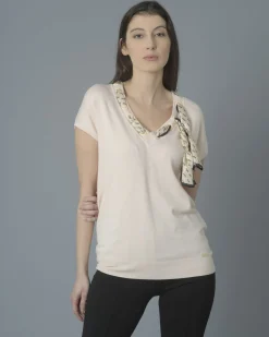 La Piscine Paris Haut en jersey à ornements en satin Nenette*Femme Tops