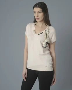 La Piscine Paris Haut en jersey à ornements en satin Nenette*Femme Tops