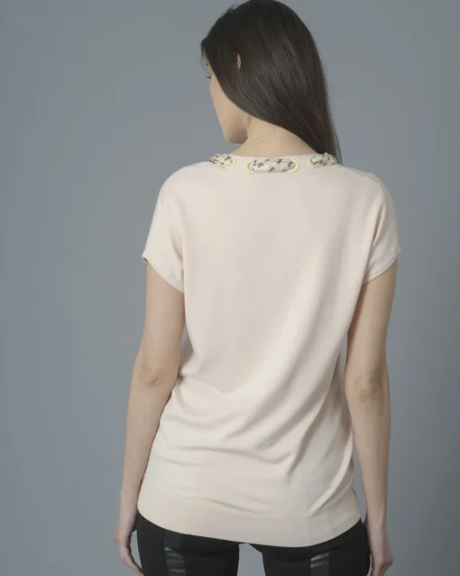 La Piscine Paris Haut en jersey à ornements en satin Nenette*Femme Tops
